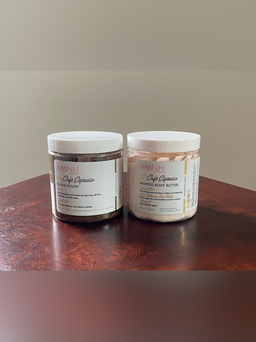 AMINNAH / AMNH Cafe Espresso Whipped Body Butter & Sugar Polish